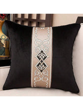 Charger l\&#39;image dans la visionneuse de la galerie, 1pc black white luxury embroidery velvet cushion cover 30x50 45x45 50x50 decorative patchwork high-end sofa pillow cover decor pillowcase