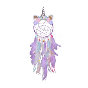 Unicorn Dream Catcher for Girls, Colorful Feather Dream Catchers for Bedroom