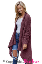Load image into Gallery viewer, Purple Winter Baggy Cardigan Coat