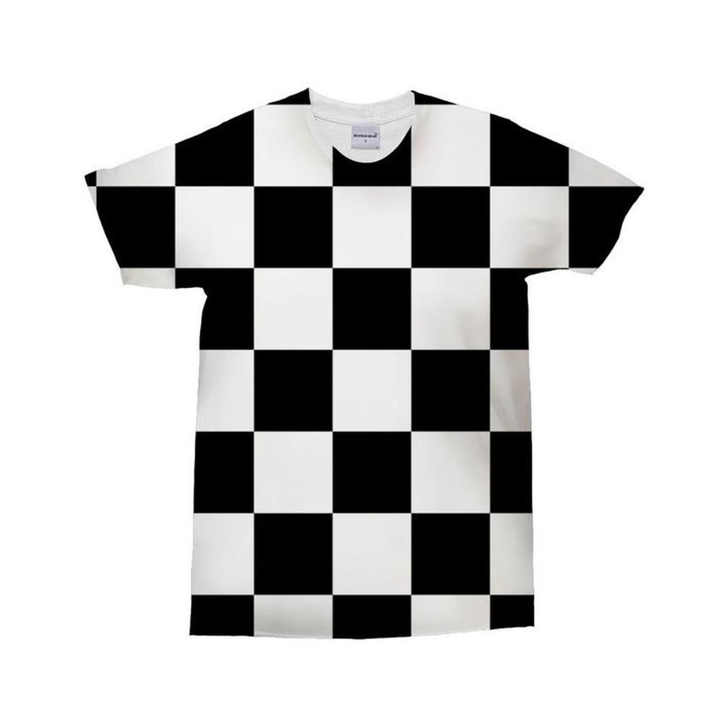Black & White Chess Board 3D T-Shirt