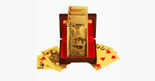Load image into Gallery viewer, 24K Gold-Plated Playing Cards with Optional Case