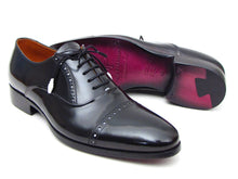 Load image into Gallery viewer, Paul Parkman Men&#39;s Captoe Oxfords Black Dress Shoes (ID#78RG61)