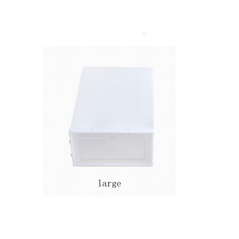 1pcs Multifunctional Colored Shoe Hanger Plastic Shoebox Transparent Crystal Portable Storage Box Household Drawer Case Organize