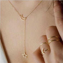 Load image into Gallery viewer, 2016 Hottest Fashion Casual Personality Circle Lariat Pendant Gold Color Necklace High Quality