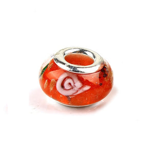 2019 Free Shipping European Colorful Lampwork Glass Beads Murano Aolly Charm Bead