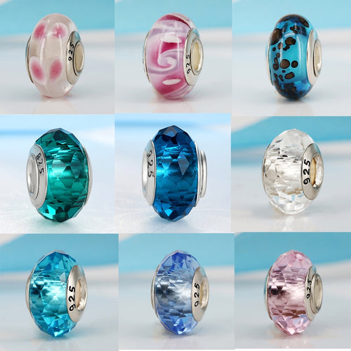 2019 Free Shipping European Colorful Lampwork Glass Beads Murano Aolly Charm Bead