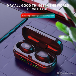 Wireless Bluetooth Earbuds 5.0 TWS V8 Touch Control Waterproof Headphone Noise Canceling LED Display Sports Headset