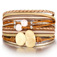 Load image into Gallery viewer, 26 Design Vintage Multiple Layer Leather Bracelet For Women Men New Bead Pearl Charms