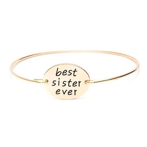 Best Sister Ever Bangle (Ships From USA)