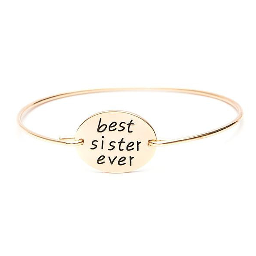 Best Sister Ever Bangle (Ships From USA)