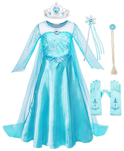 Costume for Girls Halloween Princess Cosplay Dress Up Role Play Outfits