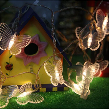 Charger l\&#39;image dans la visionneuse de la galerie, 4M 40 LED Party Fairy Butterflies Lights Battery Operated LED