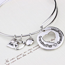 Load image into Gallery viewer, Grandmother Love Granddaughter Charm Bangle  (Ships From USA)