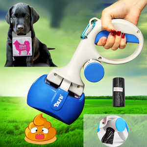 Portable Shit Pickup Remover Pooper Bags 1 Set Pet Products 2 In 1 Pet Pooper Scooper Outdoor Waste Cleaning Poop Pick Up Holder