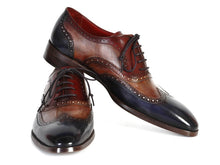 Load image into Gallery viewer, Paul Parkman Men&#39;s Three Tone Wingtip Oxfords (ID#PP2278)