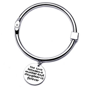 The Love Between Mother and Daughter Bangle (Ships From USA)