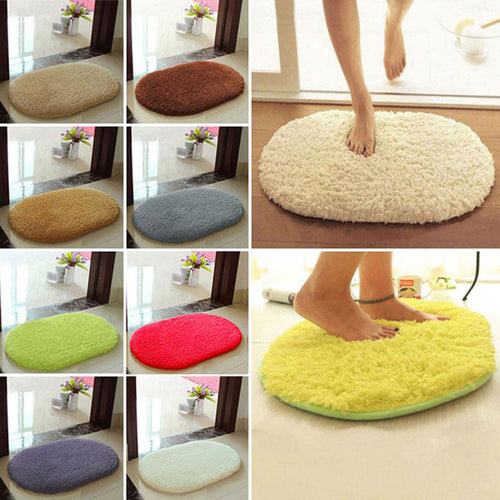 30*40cm Anti-Skid Fluffy Shaggy Area Rug Home Room