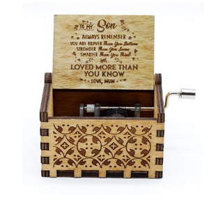 new handcranked music box LOVE MUM