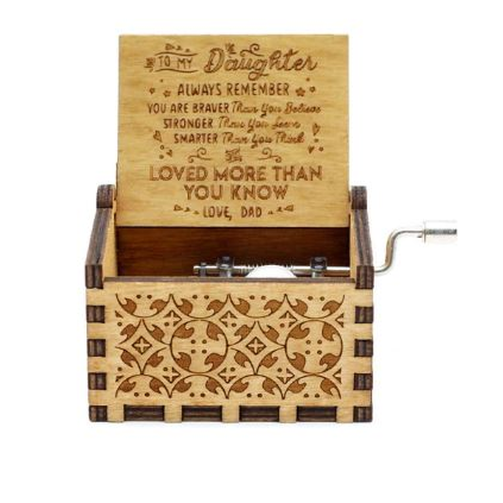 new handcranked music box LOVE DAD2