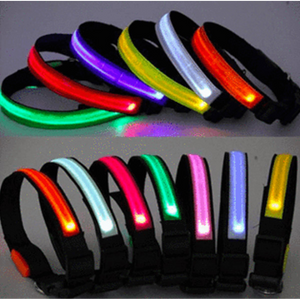 LED Dog Collar - Assorted Colors and Sizes (Ships From USA)