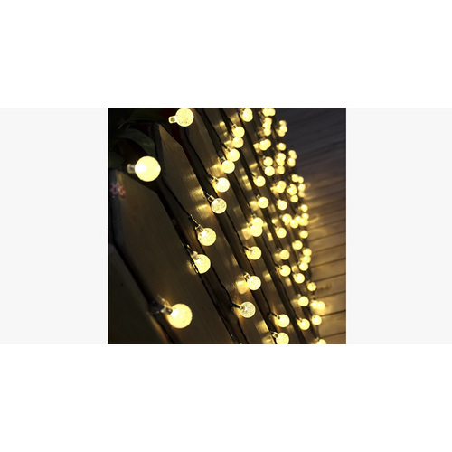 20 Led Solar-Powered Crystal Ball String Lights (Ships From USA)