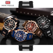 Load image into Gallery viewer, MINIFOCUS Men&#39;s Luxury Silicone Sport Watch