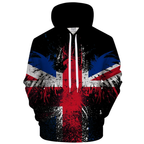 England Flag 3D - Sweatshirt, Hoodie, Pullover