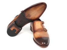 Charger l\&#39;image dans la visionneuse de la galerie, Paul Parkman Two Tone Double Monkstrap Shoes (ID#HT54-CML)
