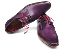Charger l\&#39;image dans la visionneuse de la galerie, Paul Parkman Men&#39;s Ghillie Lacing Side Handsewn Dress Shoes - Purple  (ID#022-PURP)