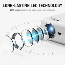 Load image into Gallery viewer, AZEUS RD-822 Video Projector Leisure C3MQ Mini Projector Supported 1920*1080P Portable Projector For Home With 40000 Hrs LED Lamp Life TV Stick