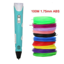 Load image into Gallery viewer, 3D Pen Adjustable Speed Temperature 3D printing pen 1.75mm ABS Smart 3d
