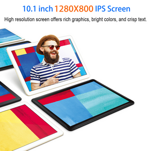 Android Tablet|10 Tablets PC 10.1" Inch,HD,3G, WiFi, GPS, GSM, Octa Core, 64GB ROM,4GB RAM, Dual Sim Card, 1280*800 IPS, Black
