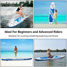 Load image into Gallery viewer, Camping Survivals PVC 11 ft Blue and white surfboard 135 kg S001