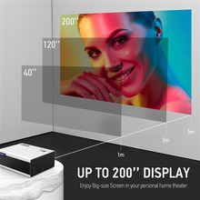 Load image into Gallery viewer, AZEUS RD-822 Video Projector Leisure C3MQ Mini Projector Supported 1920*1080P Portable Projector For Home With 40000 Hrs LED Lamp Life TV Stick