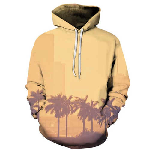 Miami Palm Trees 3D - Sweatshirt, Hoodie, Pullover