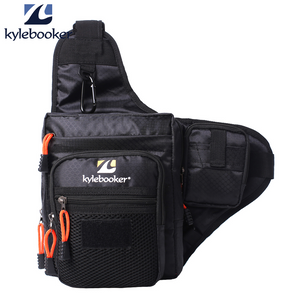 Kylebooker Fishing Bag Multi-Purpose Canvas Waterproof Fishing Reel Lure Tackle Bag