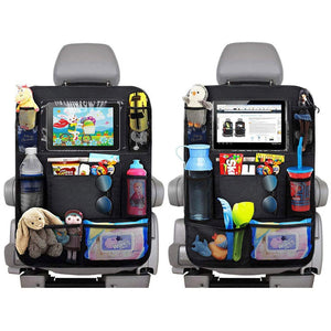 Car Organizer Multi-Pocket Car Auto Phone Pocket Pouch Car Back Seat Organizer Protector Hanging Storage Bag For Kids