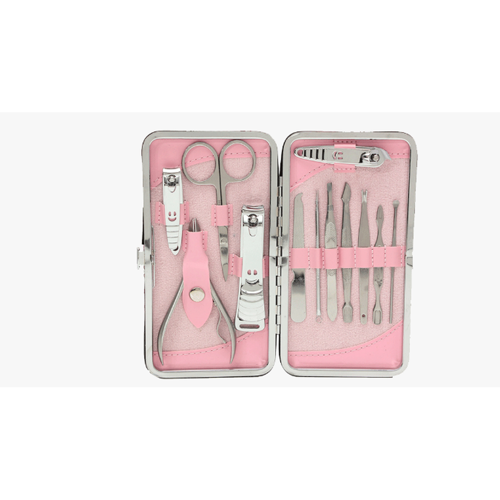 12 Piece Stainless Steel Professional Manicure Set  (Ships From USA)