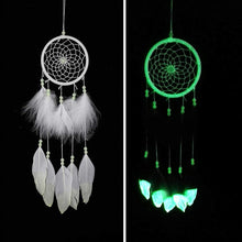 Load image into Gallery viewer, Luminous Dream Catcher,Manual Feather Hanging Decor Dream Catcher For Car
