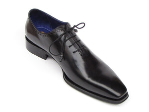 Paul Parkman Men's Plain Toe Oxfords Whole-cut Black (ID#025-BLK)