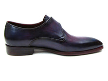 Charger l\&#39;image dans la visionneuse de la galerie, Paul Parkman Single Monkstrap Shoes Purple Leather (ID#DW754T)