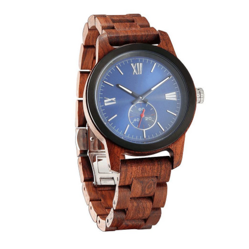 Men's Handcrafted Engraving Kosso Wood Watch - Best Gift Idea!