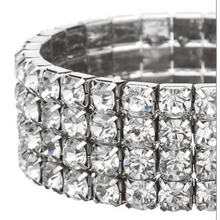 Load image into Gallery viewer, Four Row Crystal Bracelet (Ships From USA)