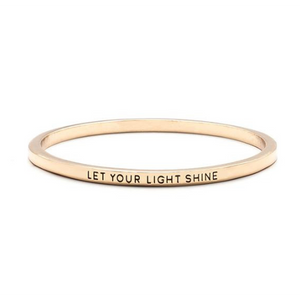 Let Your Light Shine Bangle (Ships From USA)