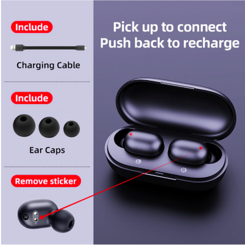 Fingerprint Touch Bluetooth HD Wireless Earphones