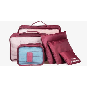 6 PC Portable Travel Luggage Packing Cubes (Ships From USA)