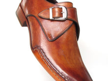Charger l\&#39;image dans la visionneuse de la galerie, Paul Parkman Men&#39;s Monkstrap Shoes Side Handsewn Twisted Leather Sole  (ID#24Y56)