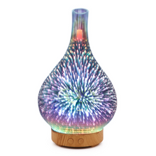 Charger l\&#39;image dans la visionneuse de la galerie, 3D Fireworks Glass Vase Shape Air Humidifier