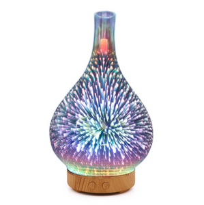 3D Fireworks Glass Vase Shape Air Humidifier