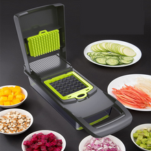 Load image into Gallery viewer, Mandoline Vegetable Fruit Slicer Grater Cutter Peeler Multifunctional Potato Peeler Carrot Grater Drain Basket Kitchen Tool